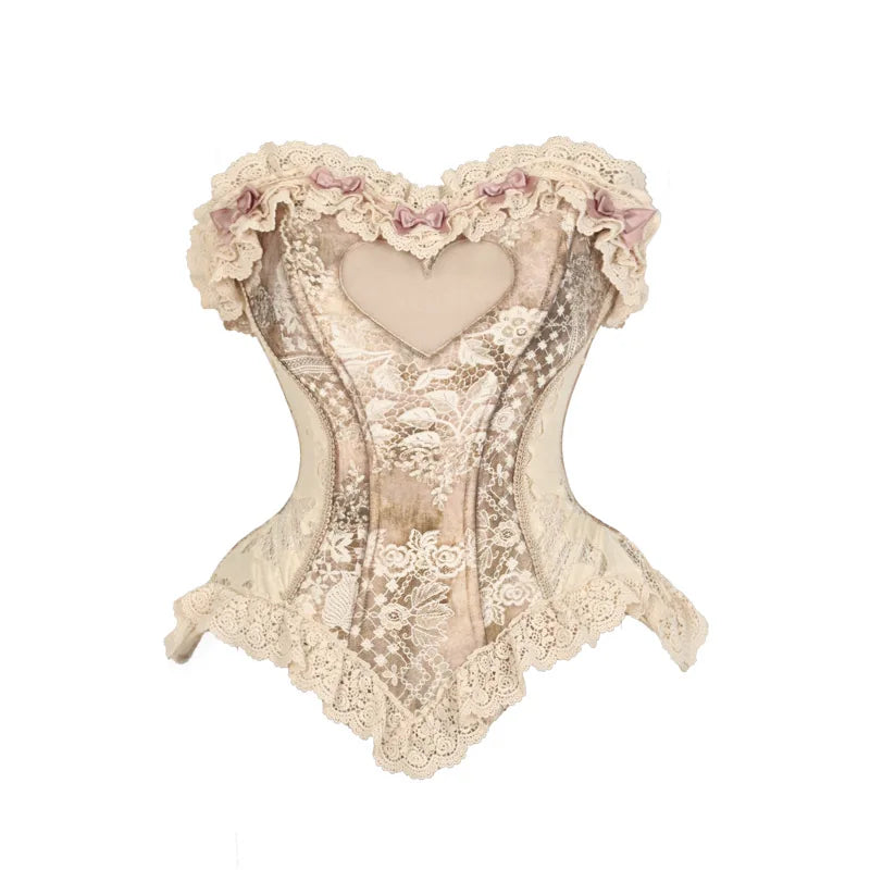 BLOOD SUPPLY: Cupid's Poetry Box Heart Corset Top and Accessories, product view 7