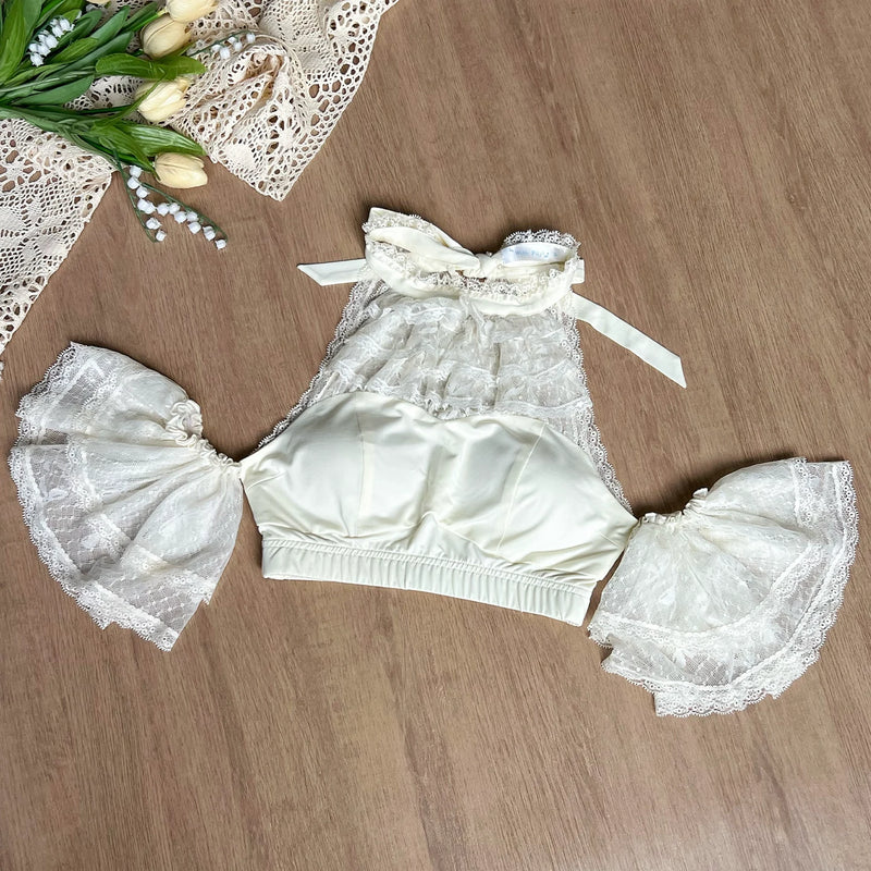 With PUJI - Early Morning on the Seine - Lolita Top, Detachable Styling detail view 7