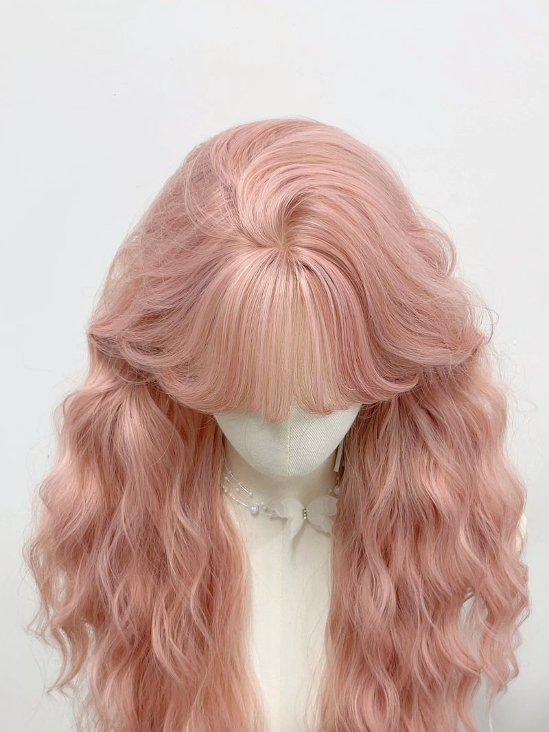 Kunkun Fish pink long wavy full wig - view 3
