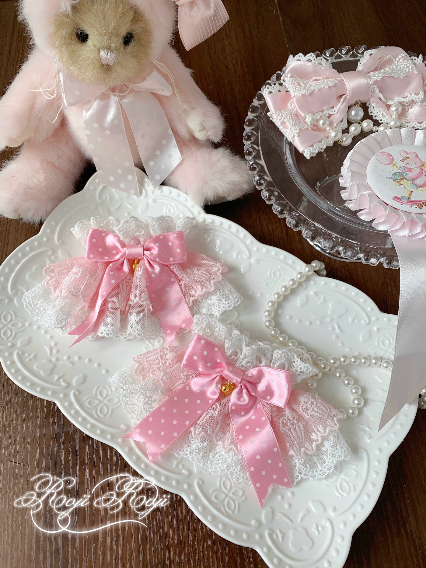 Sweet Lolita Wrist Cuffs Lolita accessory product view