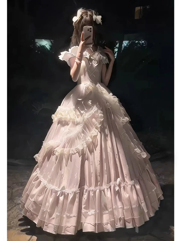 Emoji Dream - Sweet Lolita Ballgown - Pink floor-length formal Lolita