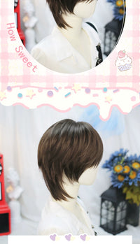 Dalao Home - Qingchuan - Short Japanese-Style Men's Wig - Qingchuan cool brown