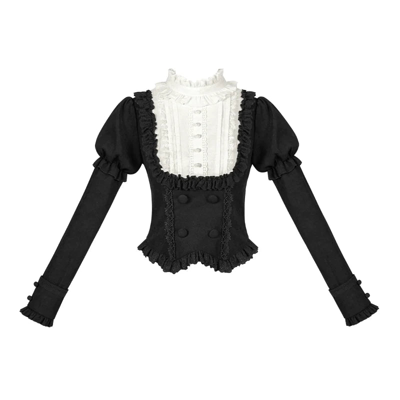 Fog City Time Difference - Classic Lolita SK & Blouse Suit (Blouse / L M S) 43989:790781