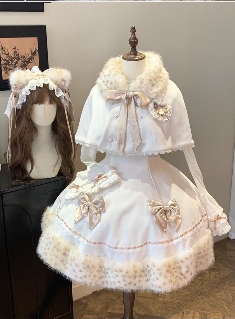 Zhisha Sea Fluffy Cat Lolita Cape & Dress Options — style overview