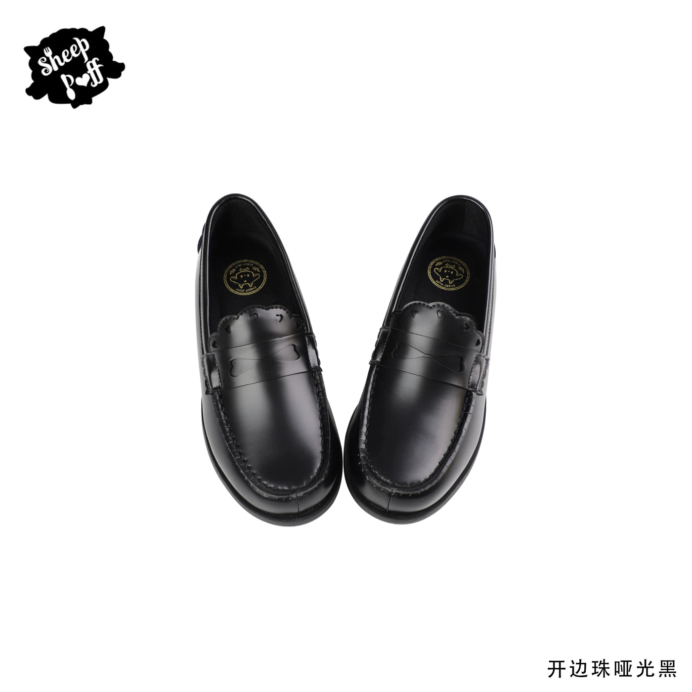 Sheep Puff Lolita shoes featuring a classic JK uniform style with a comfortable puff design, ideal for fashionable cosplay looks.