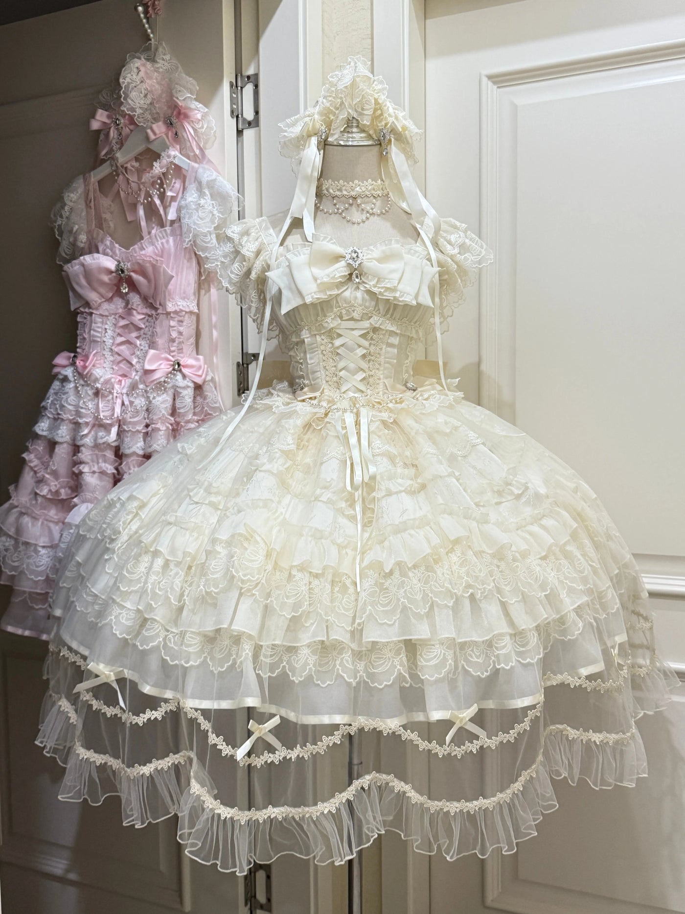 White Sugar Girl - Eternal Vow - Sweet lolita JSK with fitted corset