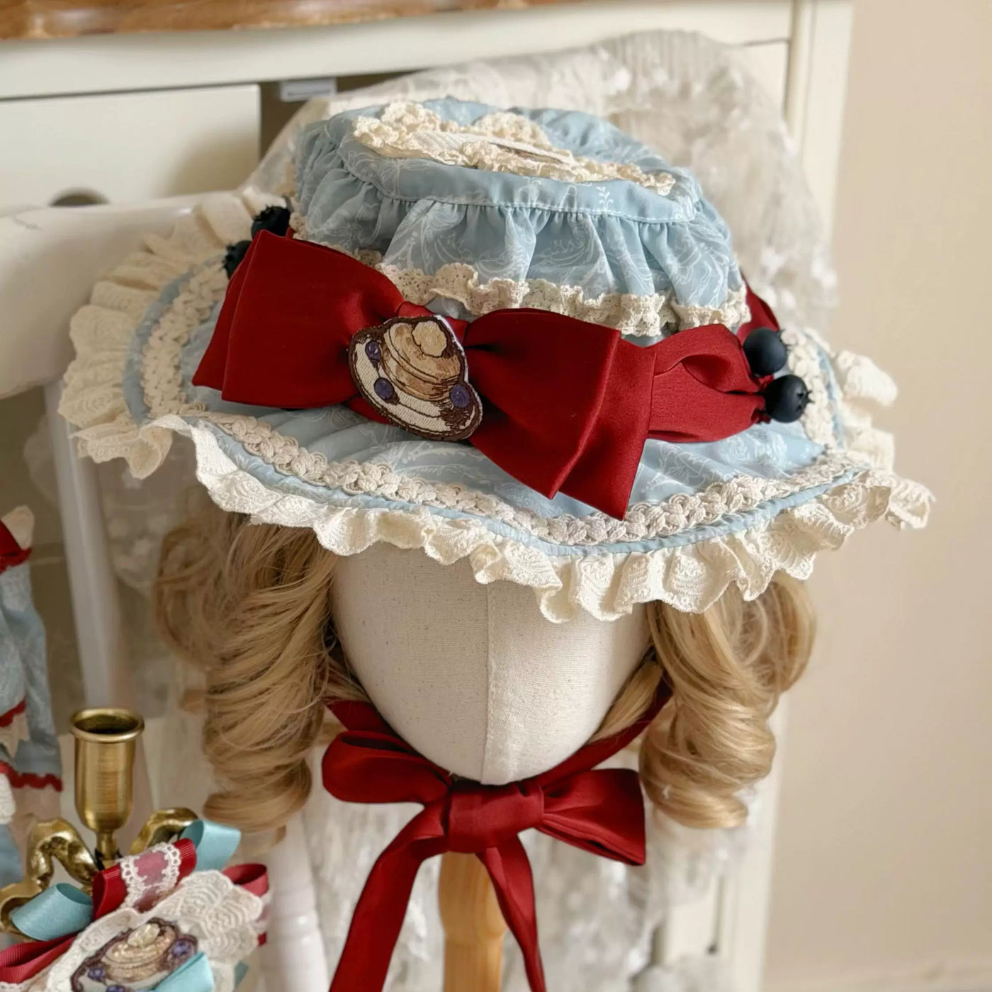 DayRabbit - Muffin Postman - Handmade Lolita Accessories Including Headwear, Brooches and Bows