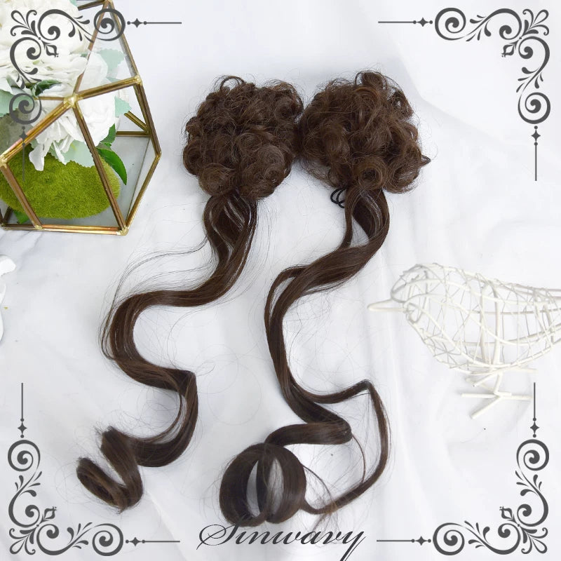 Sinwavy Harajuku flower bun hairpiece - view 6