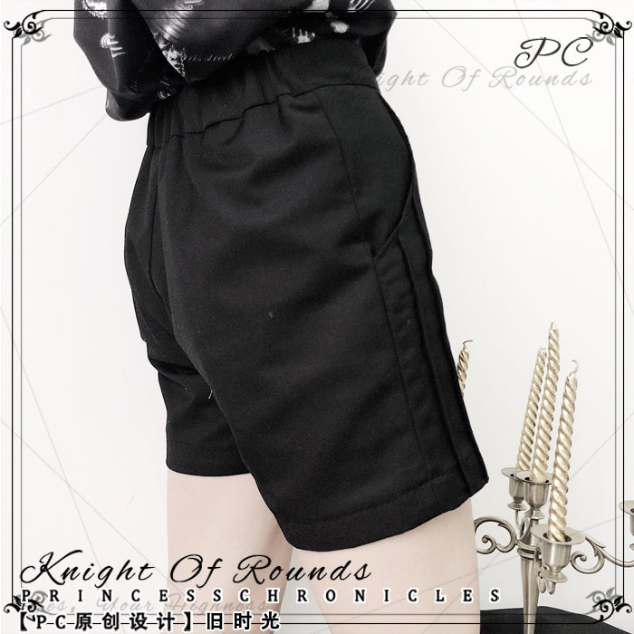 Princess Chronicles - Casual Ouji Lolita Black Shorts - Pocketed Other Surprise