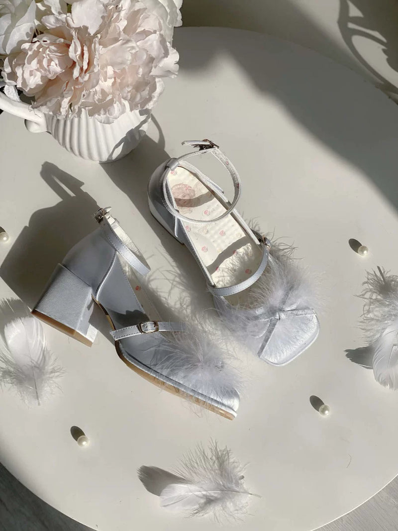 White Tea Dream Swan Overture Shoes