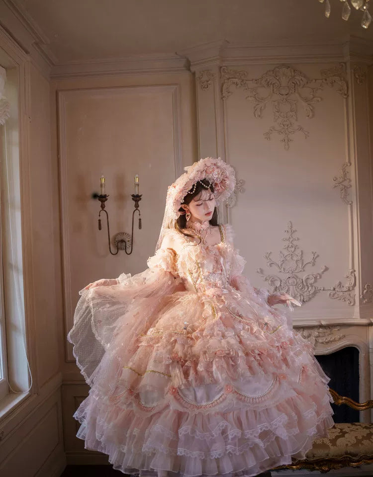 Cat Fairy - Princess on the Run - Misty Pink Lolita JSK