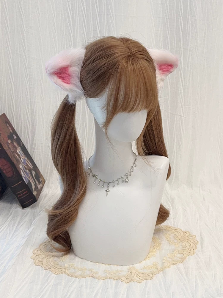 Lolita long curly champagne wig - view 4