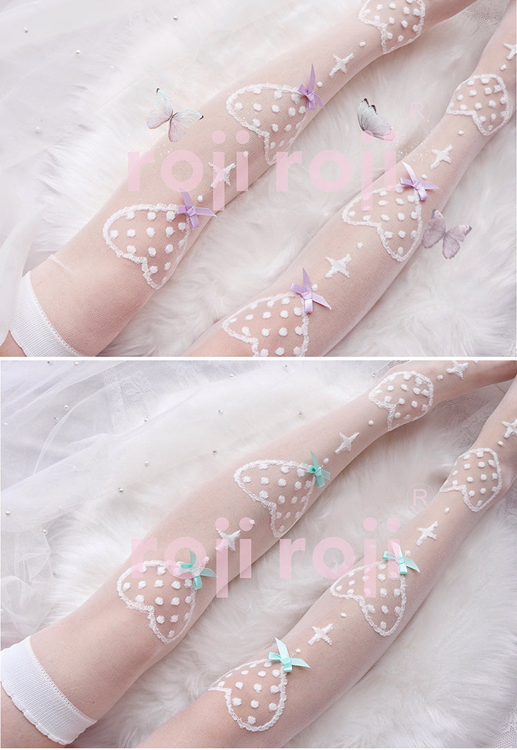 Roji Roji - Super Thin Summer Lolita Knee Socks - Socks