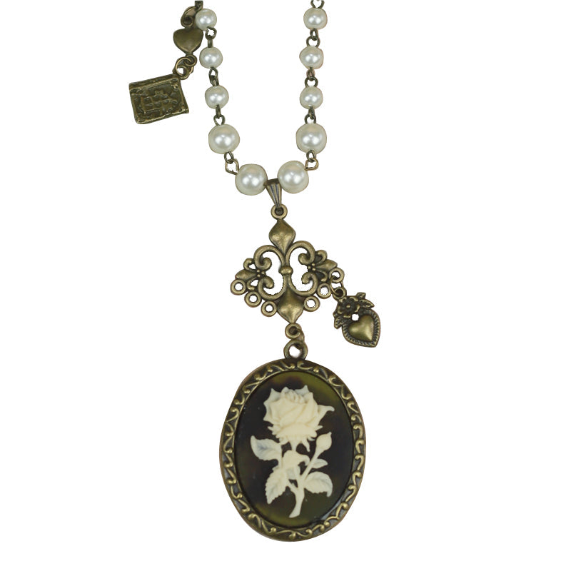 Rose of Sharon - British Style Cameo Lolita Necklace - Neckwear