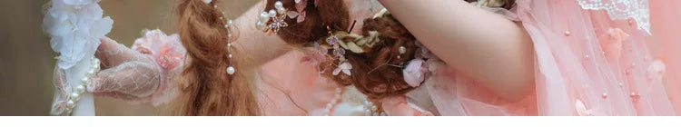 Handmade - Floral Bonnet Headwear - Sweet lolita bonnet headwear
