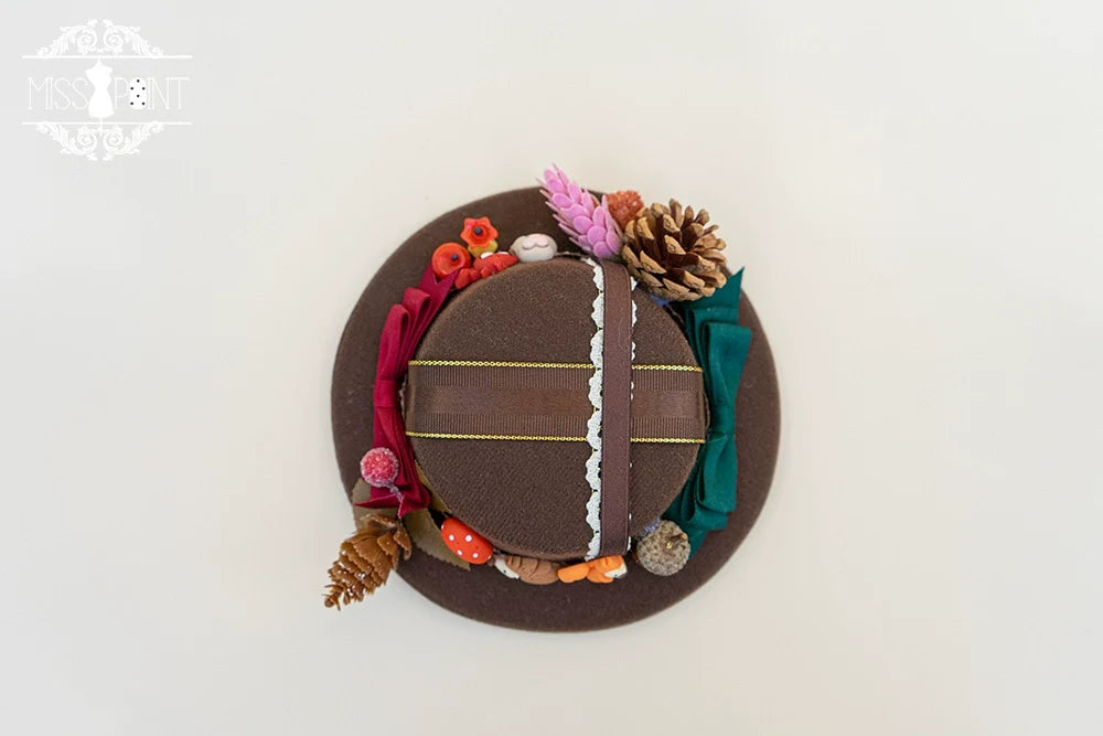 Chuby Box in the Forest - Elegant Lolita Necklace Brooch KC Beret Accessories 38676:595344