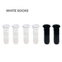 Natural white + natural white + black, 3-pair set / One Size
