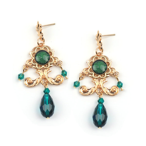 Rose of Sharon - French Lolita Baroque Vintage Pearl - Earrings Earrings