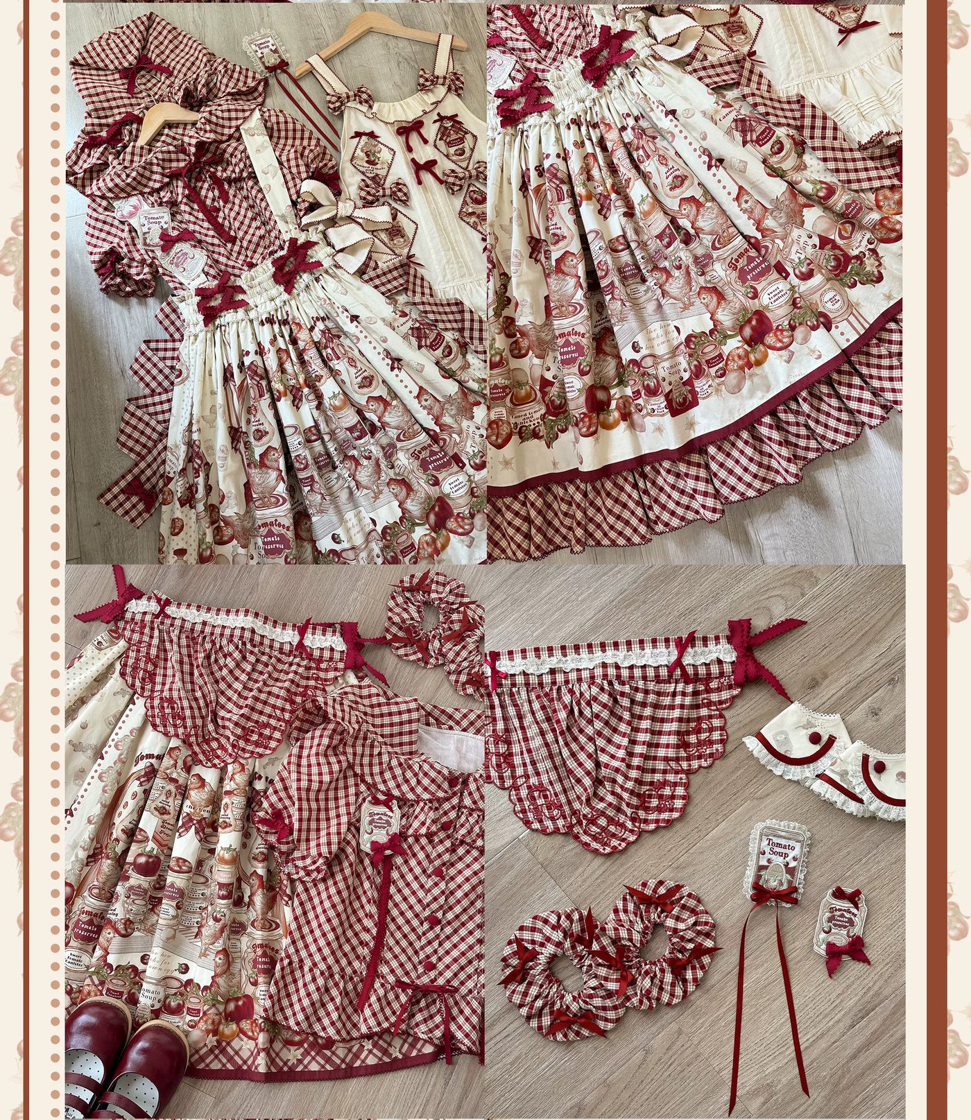 WF - Tomato Can - One-Piece Dress and Coordinate Pieces with Tomato Print