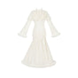 Camellia Embroidered Fish Tail Cheongsam - In Stock / S