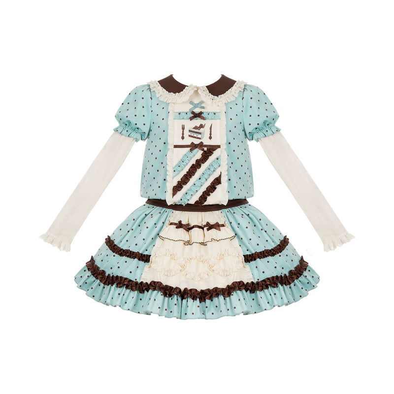 Letters & Verse Waitress Peter Pan Collar OP & Tulip JSK — additional product view