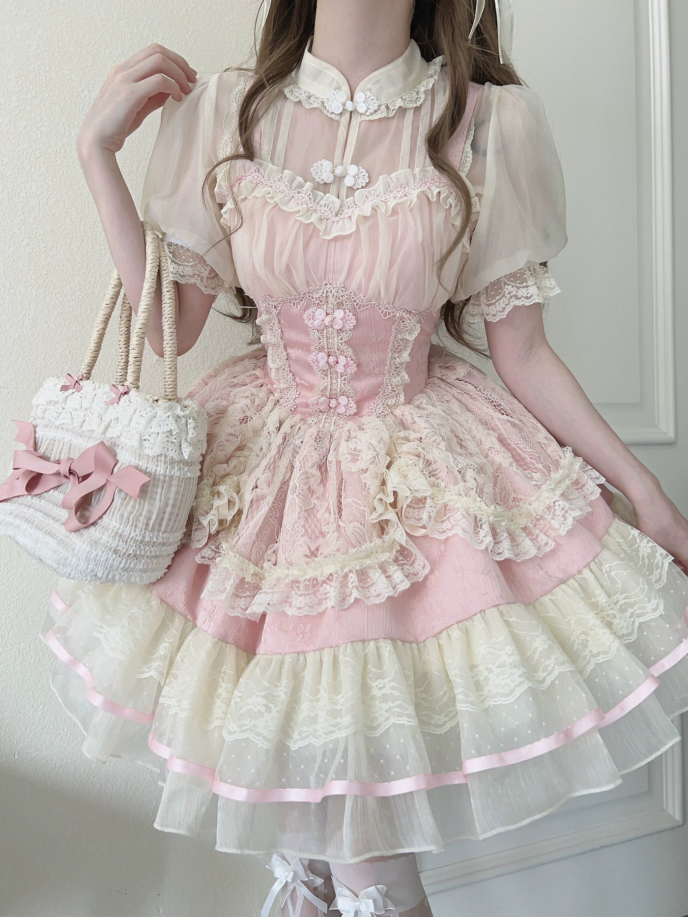 Sugar Girl - Hua Ji Fu Lei - Chinese Style Lolita JSK Dress Ballet Style Innerwear Set