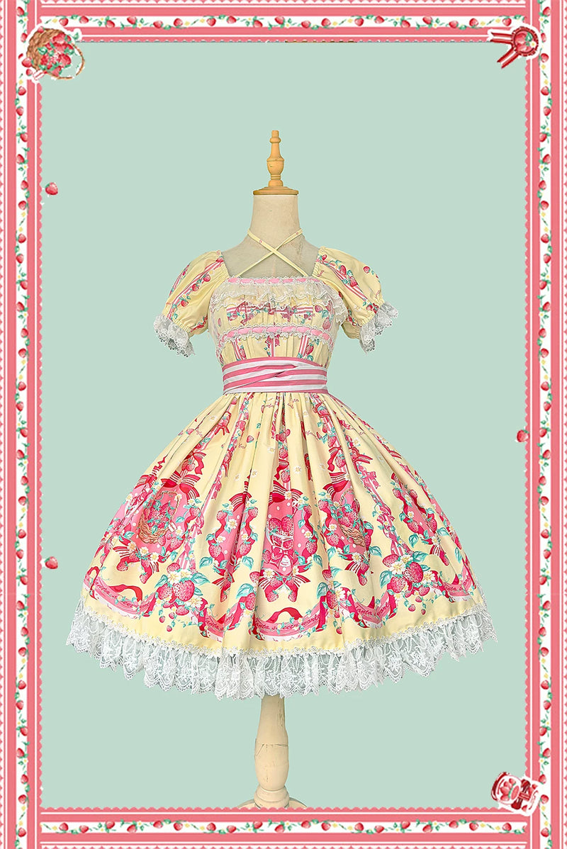 Infanta - Strawberry Little Chef - Cotton Sateen OP