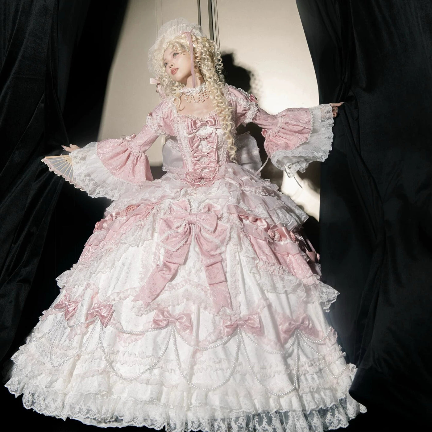 Emoji Dream - Sweet Lolita Princess Evening Dress - Floor-length pink