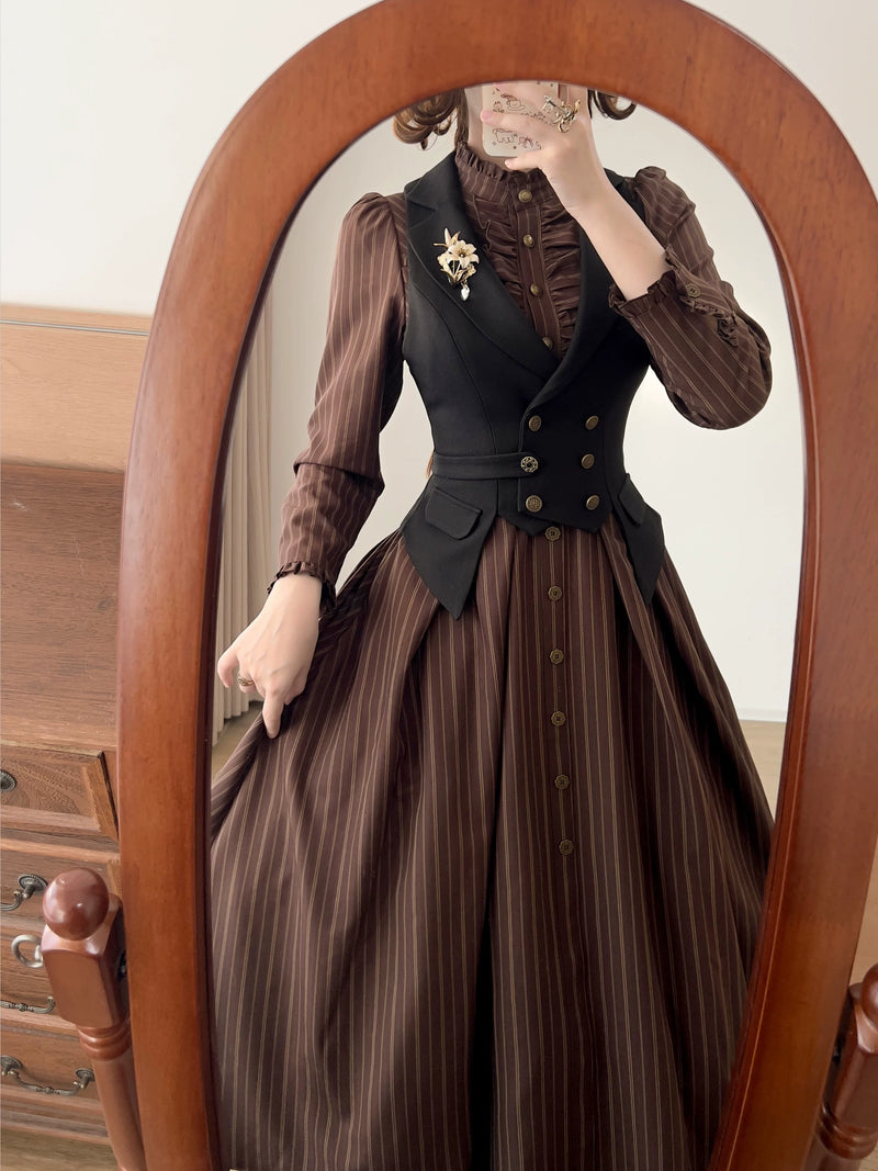 Forest Wardrobe - Forest Castle - Striped Dress or Waistcoat - 7
