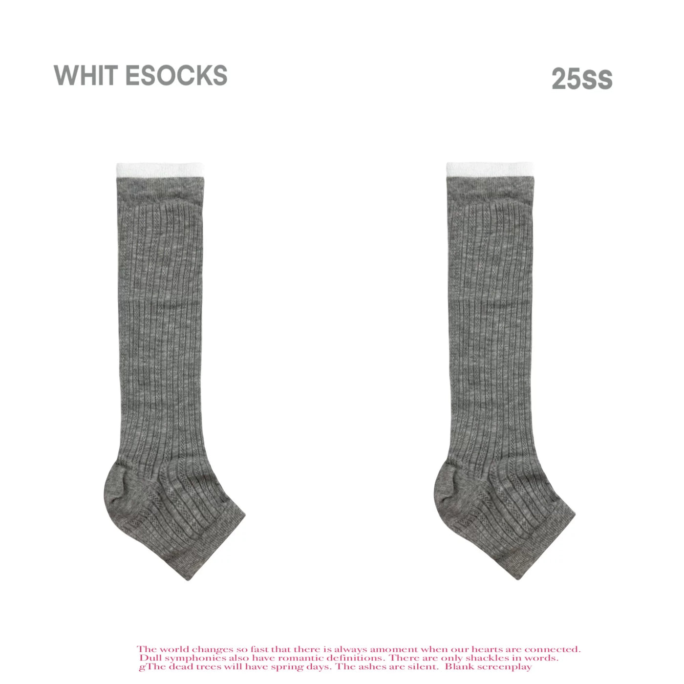 White Socks - Spliced Stripe - Striped Mid-Calf Socks with 2- and 3-Pair Sets