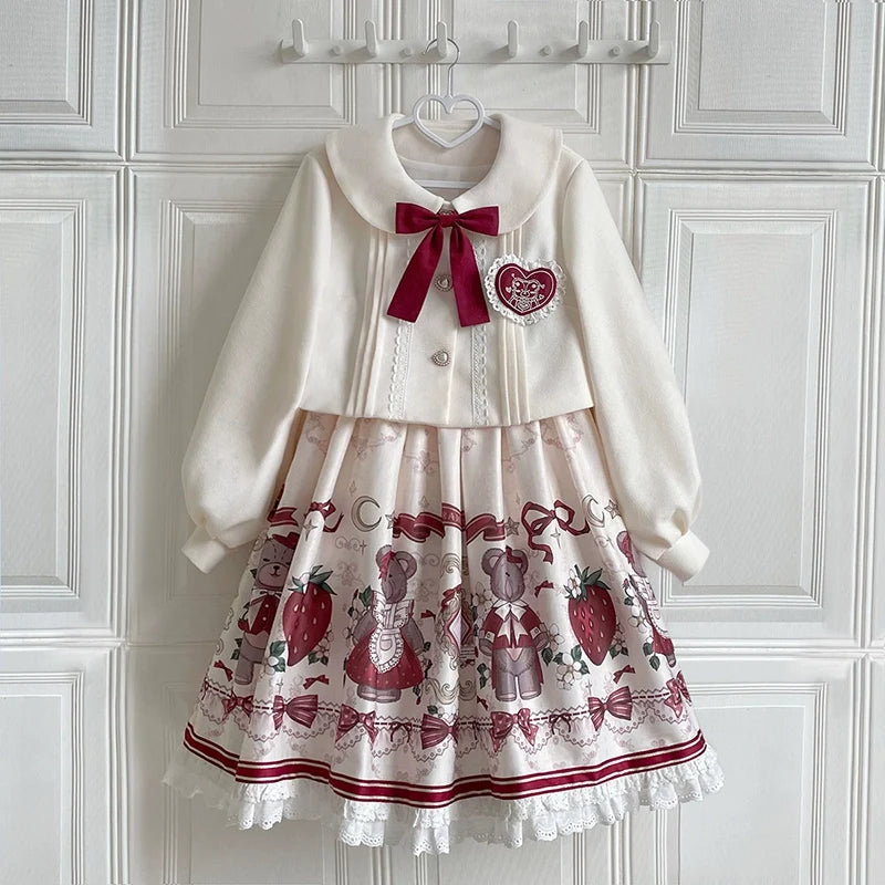 Your Princess - Winter Gift - Kawaii Lolita JSK and Coat Set