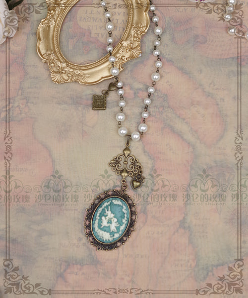 Rose of Sharon - British Style Cameo Lolita Necklace - Neckwear