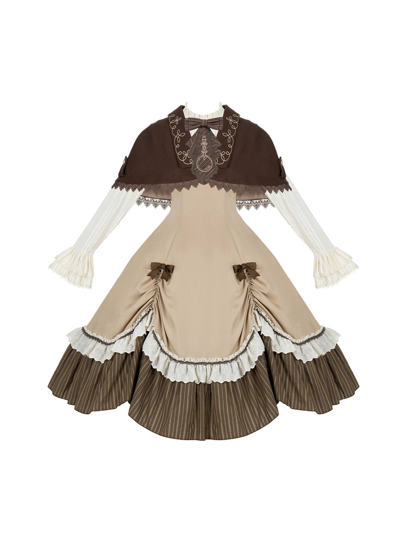 With PUJI - The Doctrine of Truth - Preppy Lolita OP Dress detail view 5