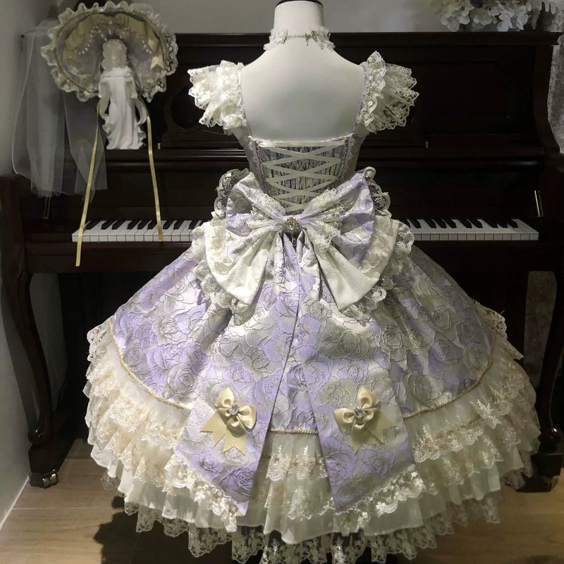 Confession Sweetheart - Gilded Waltz - Sweet Lolita jumper skirt