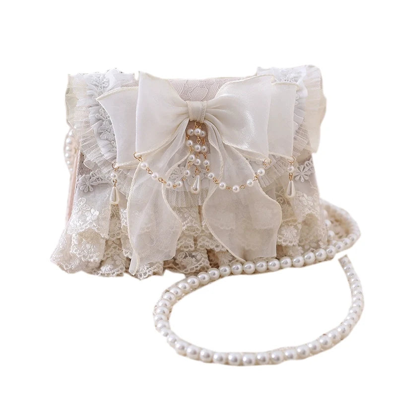 Xiaogui - Elegant Lolita Handbag Ivory Tea - Party Lolita Bag Bag