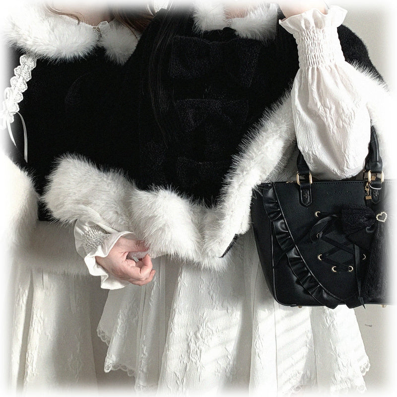 KittyBxllet Bow Kitten Cat-Ear Fleece-Lined Cape — additional product view