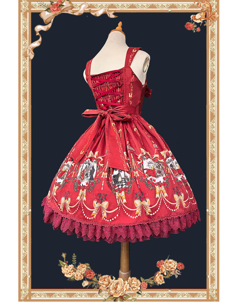 Infanta - Snow White - Cotton Sateen Natural-Waist JSK
