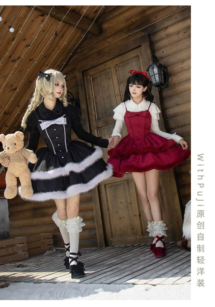 With PUJI - Sweet Lolita Innerwear Autumn and - Winter Lolita Sweater Other Surprise
