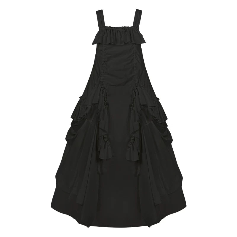 With PUJI - Dream - Lolita OP Dress, Adjustable Straps & Pockets detail view 8