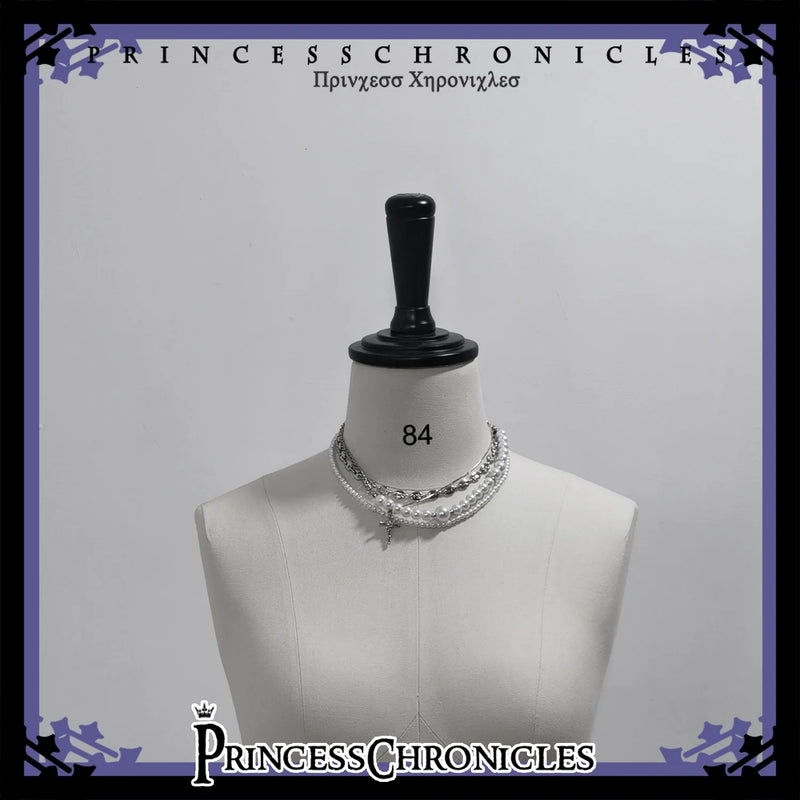 Divine Covenant - Ouji Lolita Accessory Set Necklace and Bracelet Necklace - No.1 Only