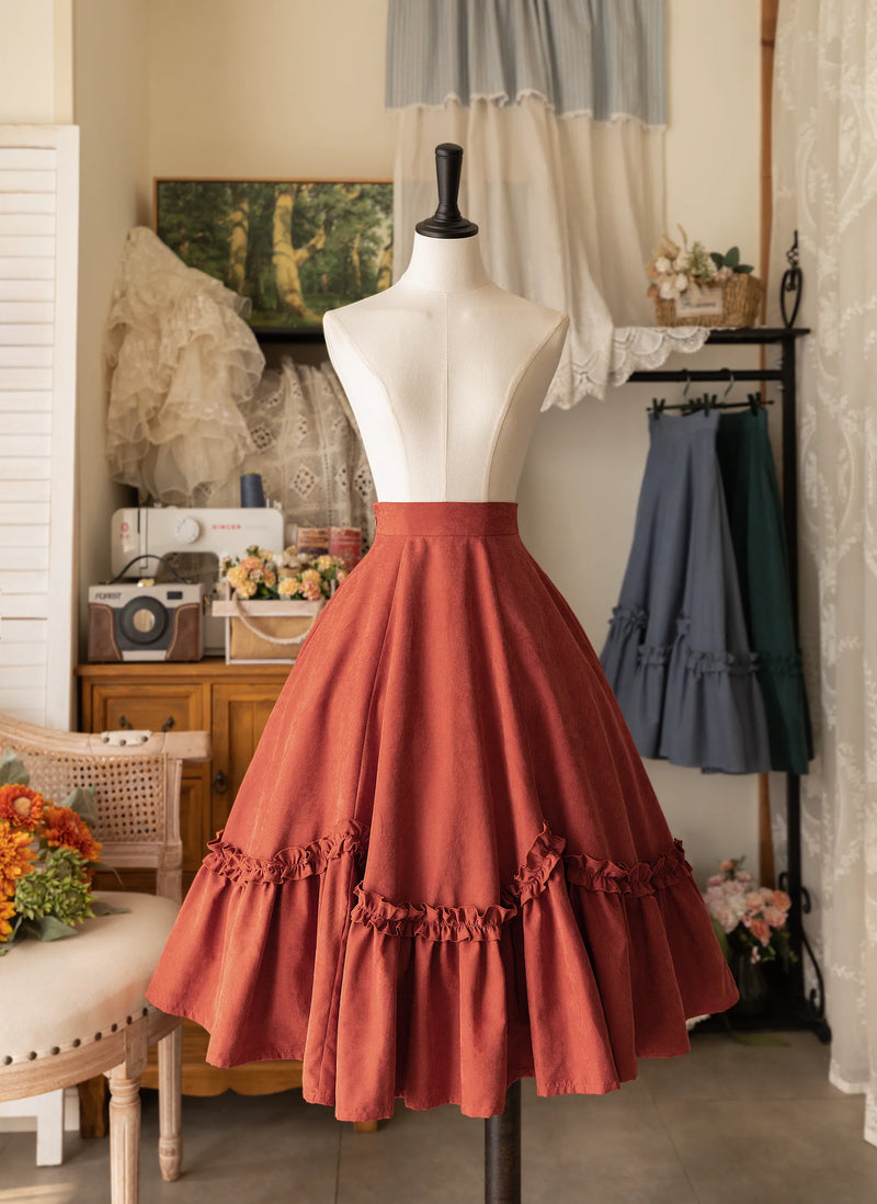 Forest Wardrobe - Forest Basket 4.0 - Classic Lolita Petal-Hem Skirt - 9