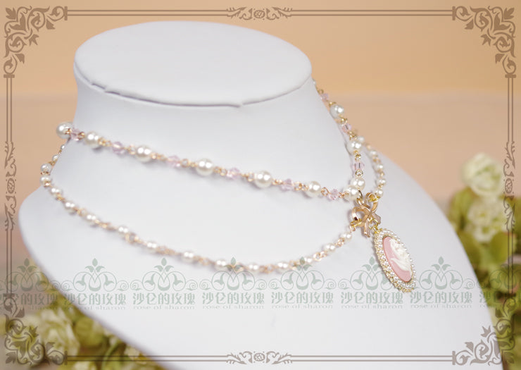 Rose of Sharon - Retro Lolita Necklace 4 Colors - Neckwear