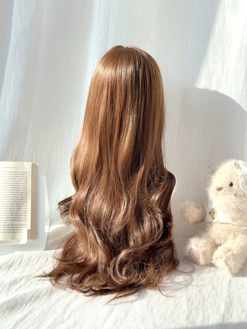 Kunkun Fish chocolate brown curly wig - view 4