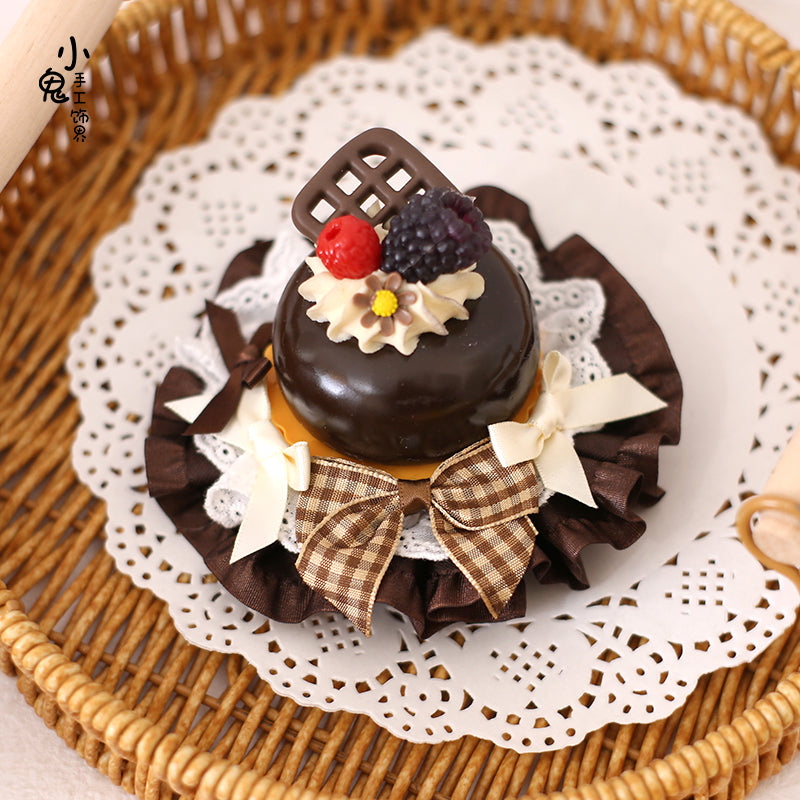 Xiaogui - Sweet Cake - Kawaii Lolita Hairpin Cake Flower Pill Headdress