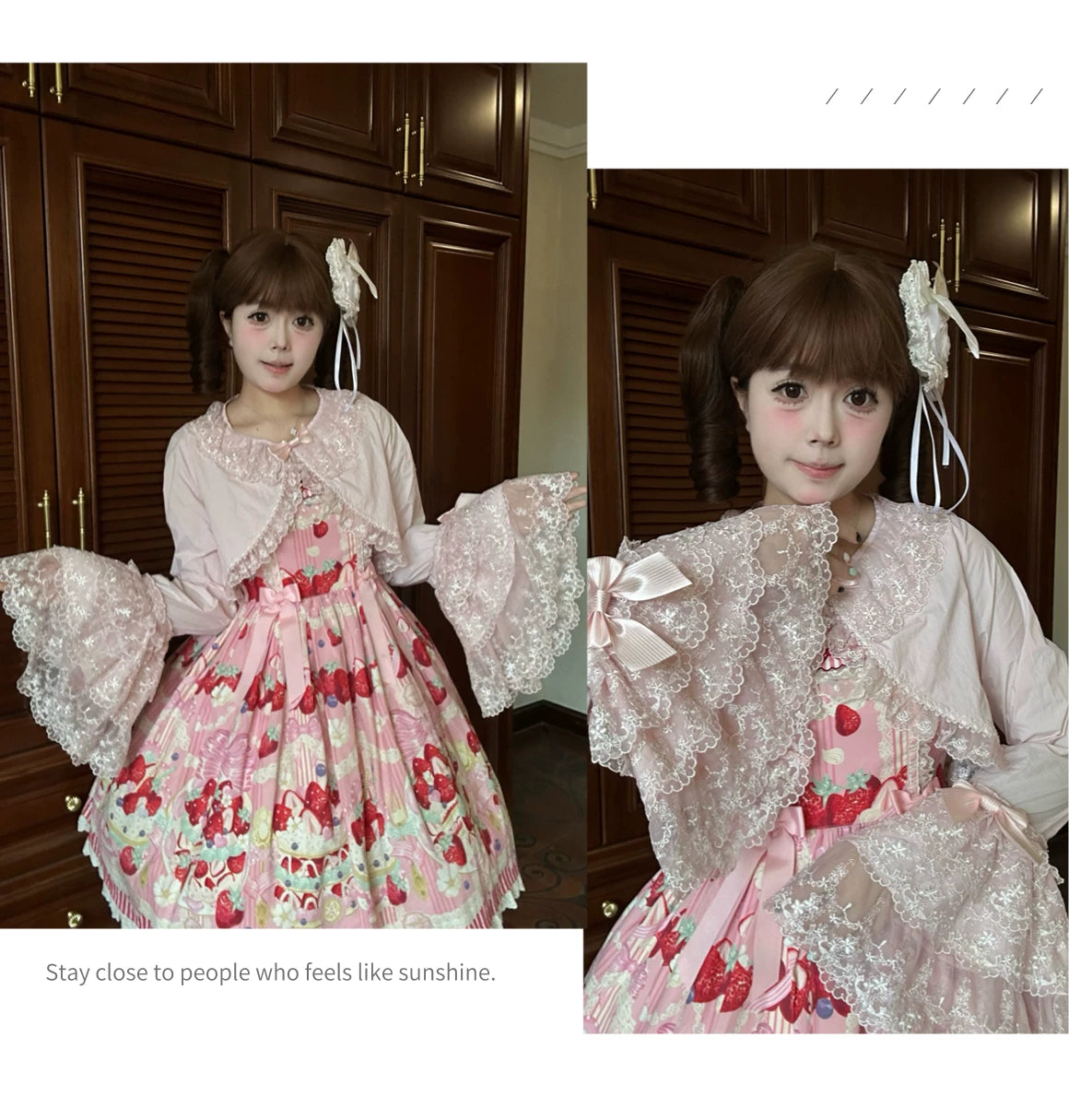 Star Fantasy - Sunny Day Diary - Sun-Protection Cover-Up with Lace-Trimmed Cuffs