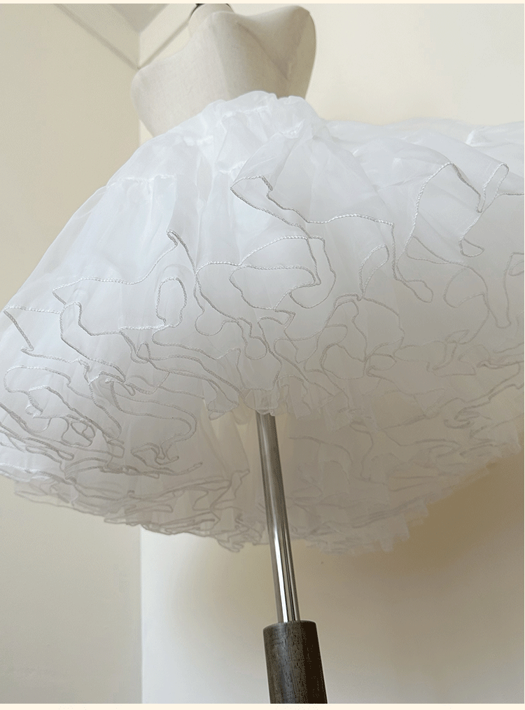 Niu Niu - Plus Size Lolita Petticoat - Daily & Puffy Version SK Skirt