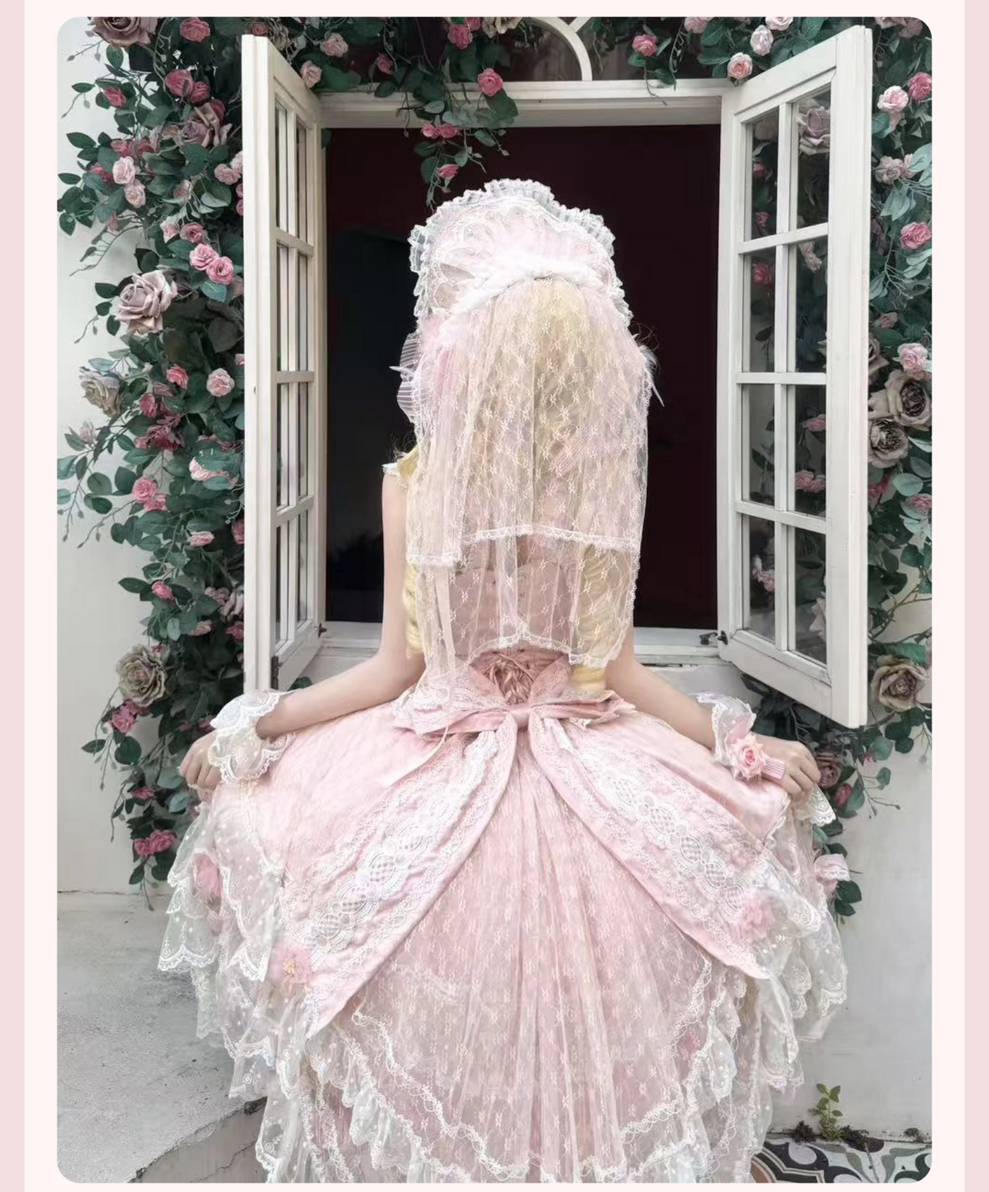 Diana's Love - Blush Gold Bridal JSK Dress Set - detail view 2
