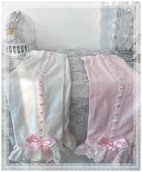 Galette Bunny — Lace & Ribbon Detachable Sleeves - Pink / One Size
