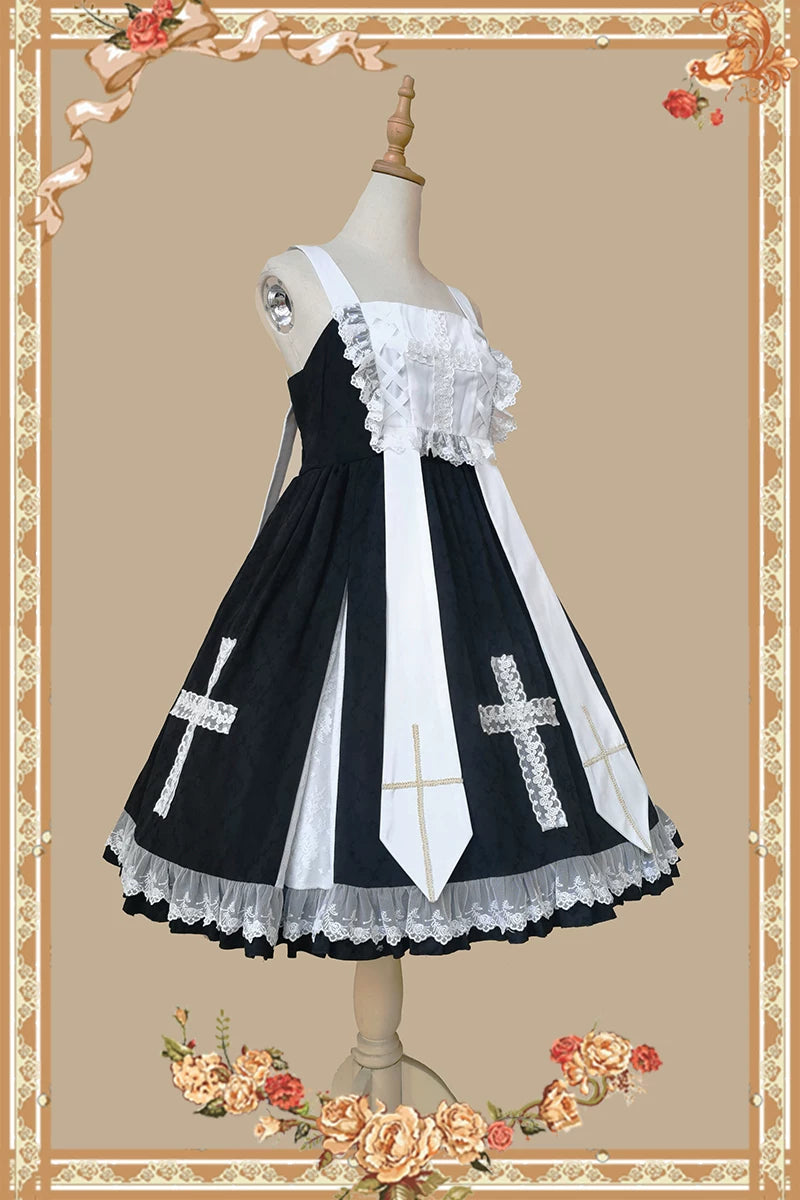 Infanta - Heaven's Breath - Cotton Jacquard Cross JSK