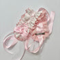 Pink-and-white headband, in stock